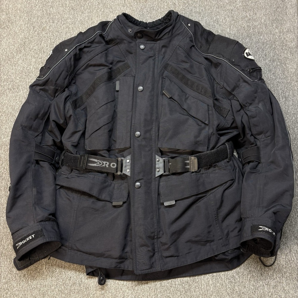Joe Rocket Ballistic Motorcycle Jacket XL Tall Touring w/ Armor + Zip Liner